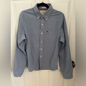 Abercrombie & Fitch Men’s Blue Check Shirt- Sz M